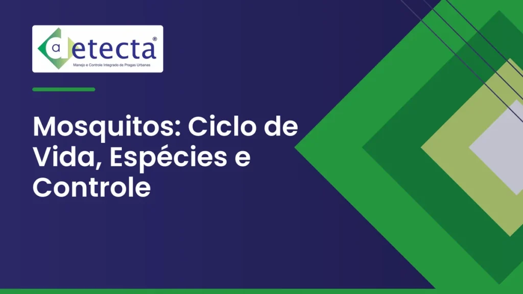 Capa do artigo sobre mosquitos: Ciclo de Vida, Espécies e Controle.